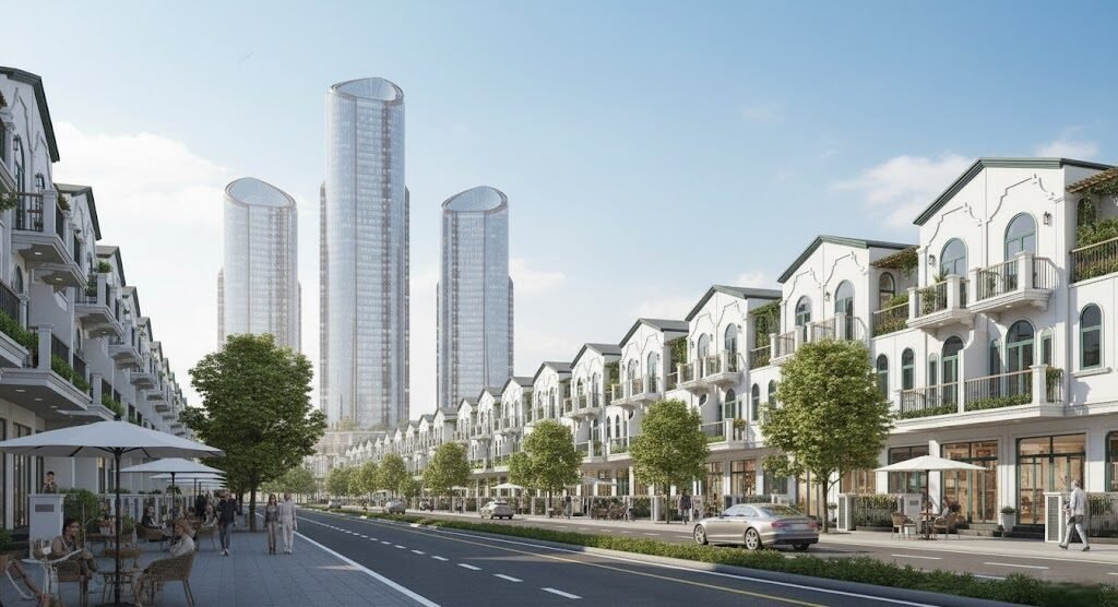 mẫu nhà phố shophouse dự án One Era Kinera Kim Oanh